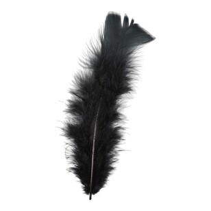 Crafters Choice Turkey Feathers Black 10 g