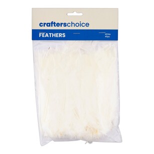 Crafters Choice Turkey Feathers White 10 g