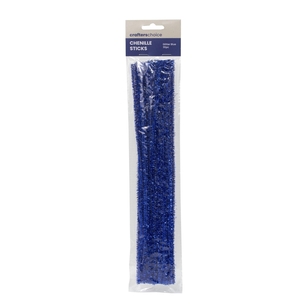 Crafters Choice Glitter Chenillie Sticks 30 Pack Blue 6 mm x 30 cm