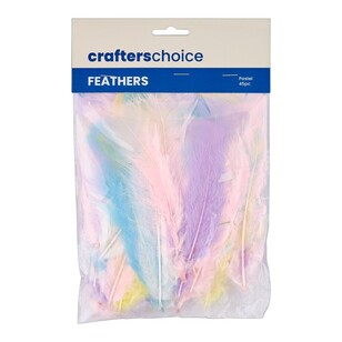 Crafters Choice Mixed Turkey Feathers Pastels 10 g