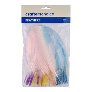 Crafters Choice Mixed Turkey Quills Pastels