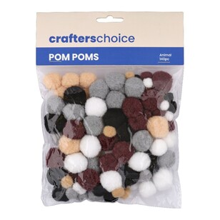 Crafters Choice Mixed Pom Poms Animal