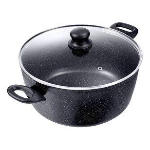 Equip Marble Casserole Pot With Lid Black