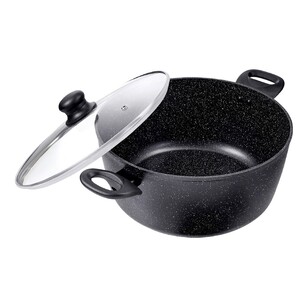 Equip Marble Casserole Pot With Lid Black