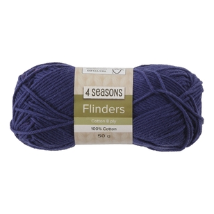 4 Seasons Flinders Cotton 8Ply Yarn 50 g Dark Blue 50 g