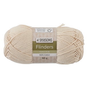 4 Seasons Flinders Cotton 8Ply Yarn 50 g Natural 50 g