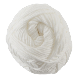 4 Seasons Flinders Cotton 8Ply Yarn 50 g Snow 50 g