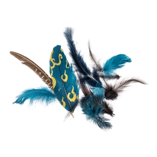 Mixed Feather Pack Turquoise & Natural 7 g