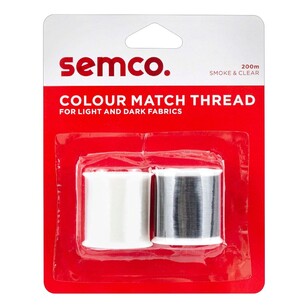 Semco 400m Colour Match Thread Smoke & Clear