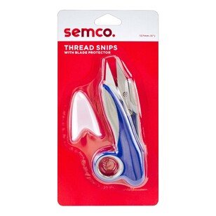 Semco 5 In Thread Snip Scissor White & Red