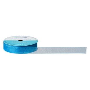 Everyday Organza Ribbon Aegean Blue 16 mm x 3 m