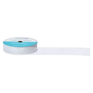 Everyday Organza Ribbon White 16 mm x 3 m