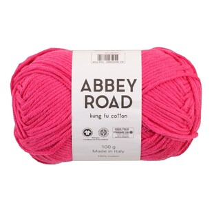 Abbey Road 100 g Kung Fu Cotton Yarn Hot Pink100 g