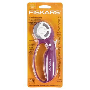 Fiskars Loop-Hand Rotary Cutter Purple 45 mm