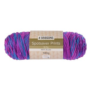 4 Seasons Printed Spot Saver 10 Ply Acrylic Yarn Purple 140 g