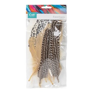 Craftsmart Negorie Goose Caramel Mix Feather 20 Pack Caramel Mix