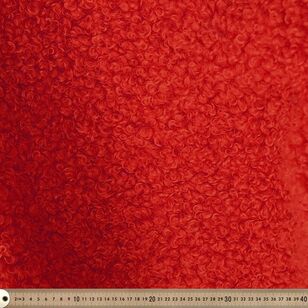 Plain Designer 150 cm Faux Fur Fabric Fiery Red 150 cm
