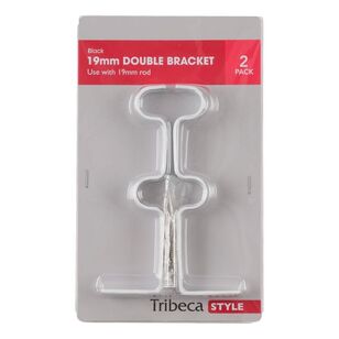 Tribeca 19 mm Double Brackets White