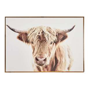 Cooper & Co Highland Cow Framed Print Multicoloured 70 x 100 cm