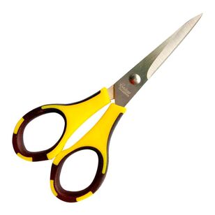 Art Deco Stainless Steel Scissors Yellow & Black