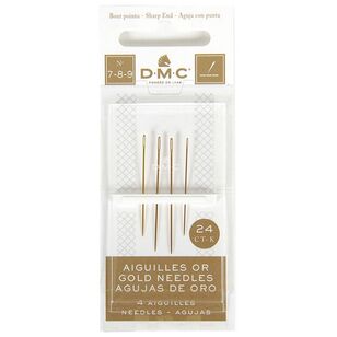 DMC Gold Embroidery Needles #7-10 Nickel 7 - 10