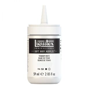 Liquitex Professional Soft Body Acrylic Paint Series 1  Titanium White 59 mL