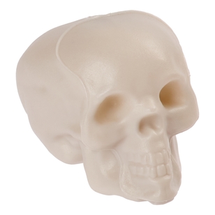 Spooky Hollow Mini Skulls 6 Pack White