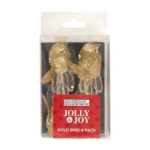 Jolly & Joy Feathertail Birds 4 Pack Multicoloured