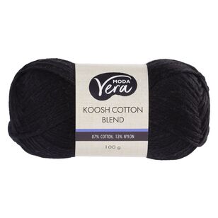 Moda Vera Koosh Cotton Blend Yarn Black 100 g