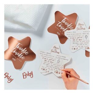 Ginger Ray Twinkle Advice Cards 10 Pack Rose Gold