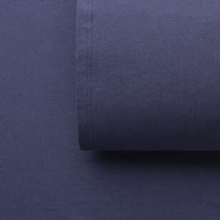 KOO Cotton Jersey Fitted Sheet Set Navy
