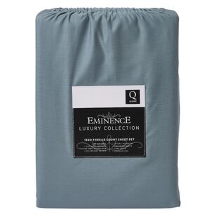 Eminence 1500 Thread Count Cotton Rich Sheet Set Blue King