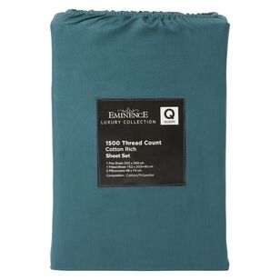 Eminence 1500 Thread Count Cotton Rich Sheet Set Teal