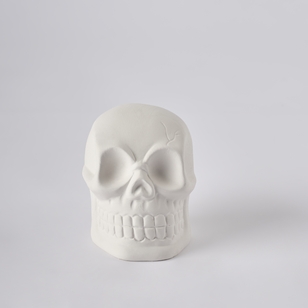 Spooky Hollow DIY Ceramic Skull Kit White