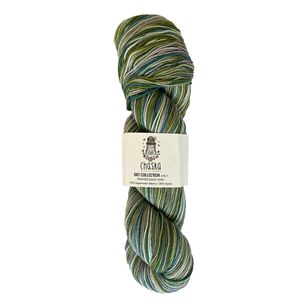 Chaska Sky 4 Ply Printed Sock Yarn Green 100 g