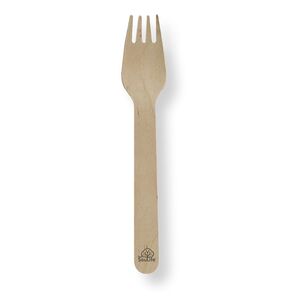 Back to Nature Wooden Cutlery Forks 20-Pack Natural