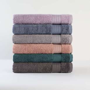 White Home Plush Towel Collection Grey