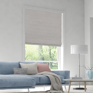 Caprice Saville Blockout Roman Blind Silver