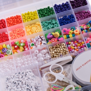Crafter's Choice Heishi & Faux Pearls Bead Kit Multicoloured