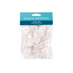 Maria George 30 mm Pearl Lace Pink 30 mm x 1 m