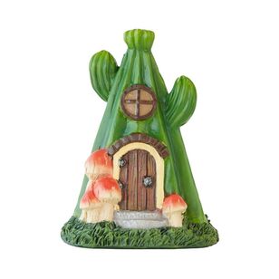 Fairy Village Fairy Cactus House White