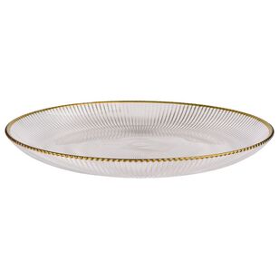 Jolly & Joy Grace Platter Clear & Gold 31 cm