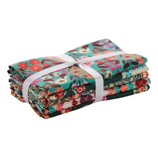 Folk Flora Fat Quarter Bundle 5 Piece Multicoloured 45 x 52 cm