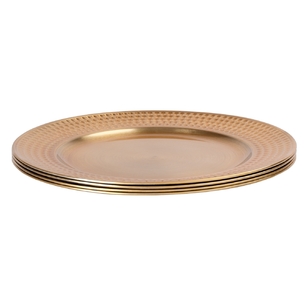 Jolly & Joy Charger Plate 4 Pack Gold 33 cm