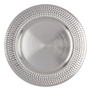 Jolly & Joy Charger Plate 4 Pack Silver 33 cm