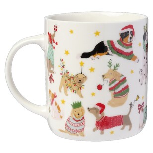 Jolly & Joy Christmas Dogs Mug Multicoloured 400 mL