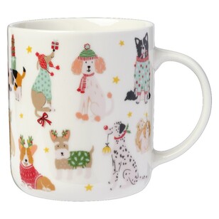 Jolly & Joy Christmas Dogs Mug Multicoloured 400 mL