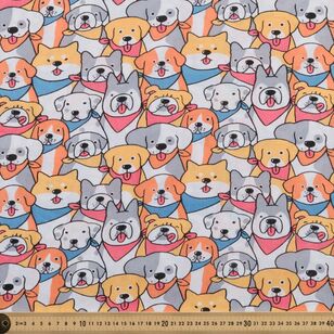 Bandana Dogs 120 cm Multipurpose Cotton Fabric Multicoloured 120 cm