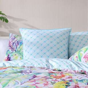 Logan & Mason Parakeeta European Pillowcase Aqua