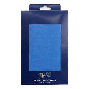 Spartys 137 x 274cm Paper Table Cover Royal Blue 137 x 274 cm